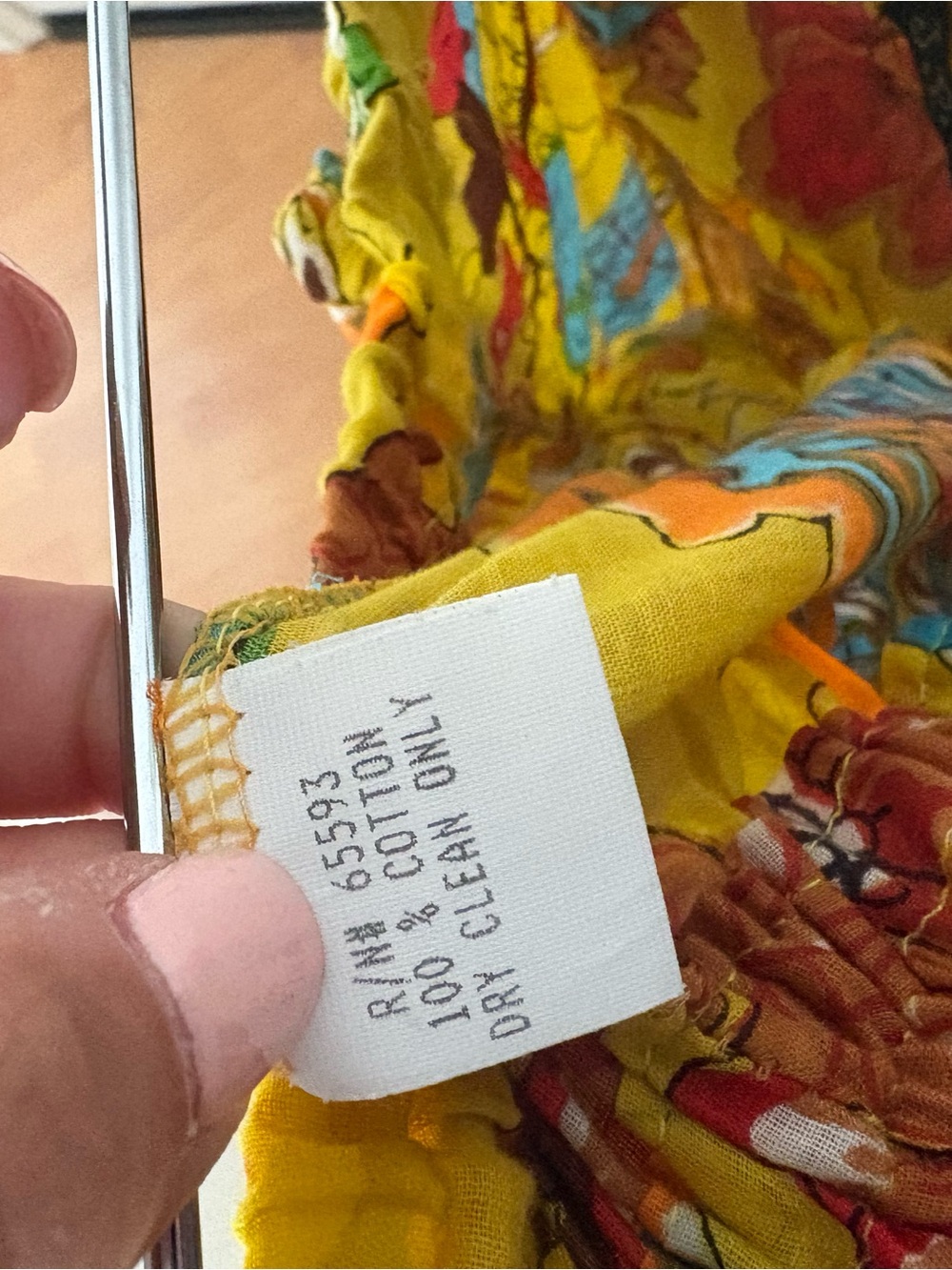 Bohemian Yellow Floral Asymmetrical Maxi Skirt - Picture 5 of 5
